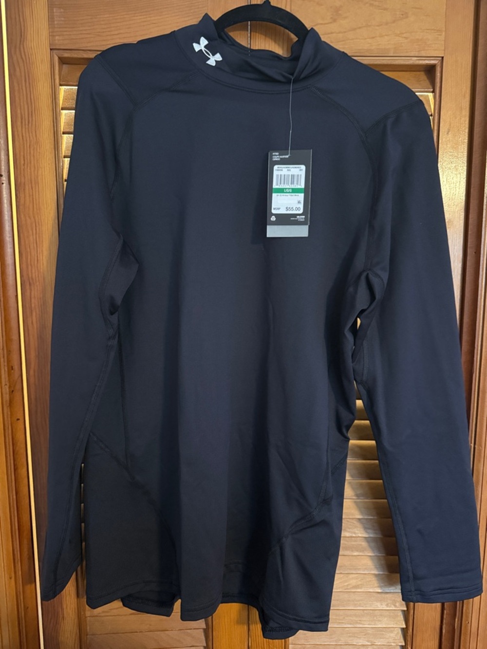 Under Armour Black Mock-Neck Performance Top